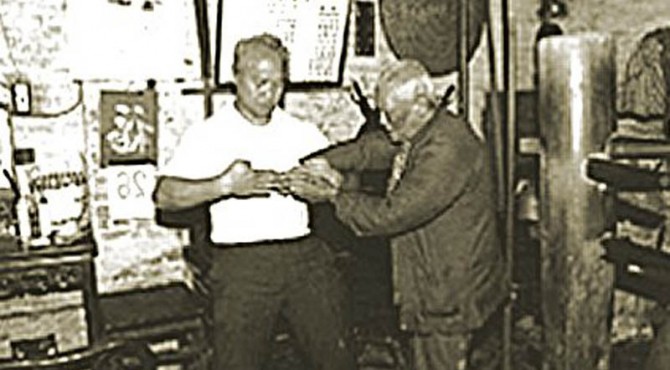Grandmaster Pan Nam with Sifu Chong